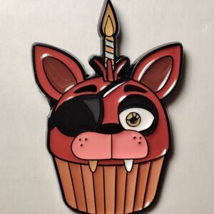 Five Nights At Freddy's Blind Box Cupcake Foxy Enamel Pin Official Collectible